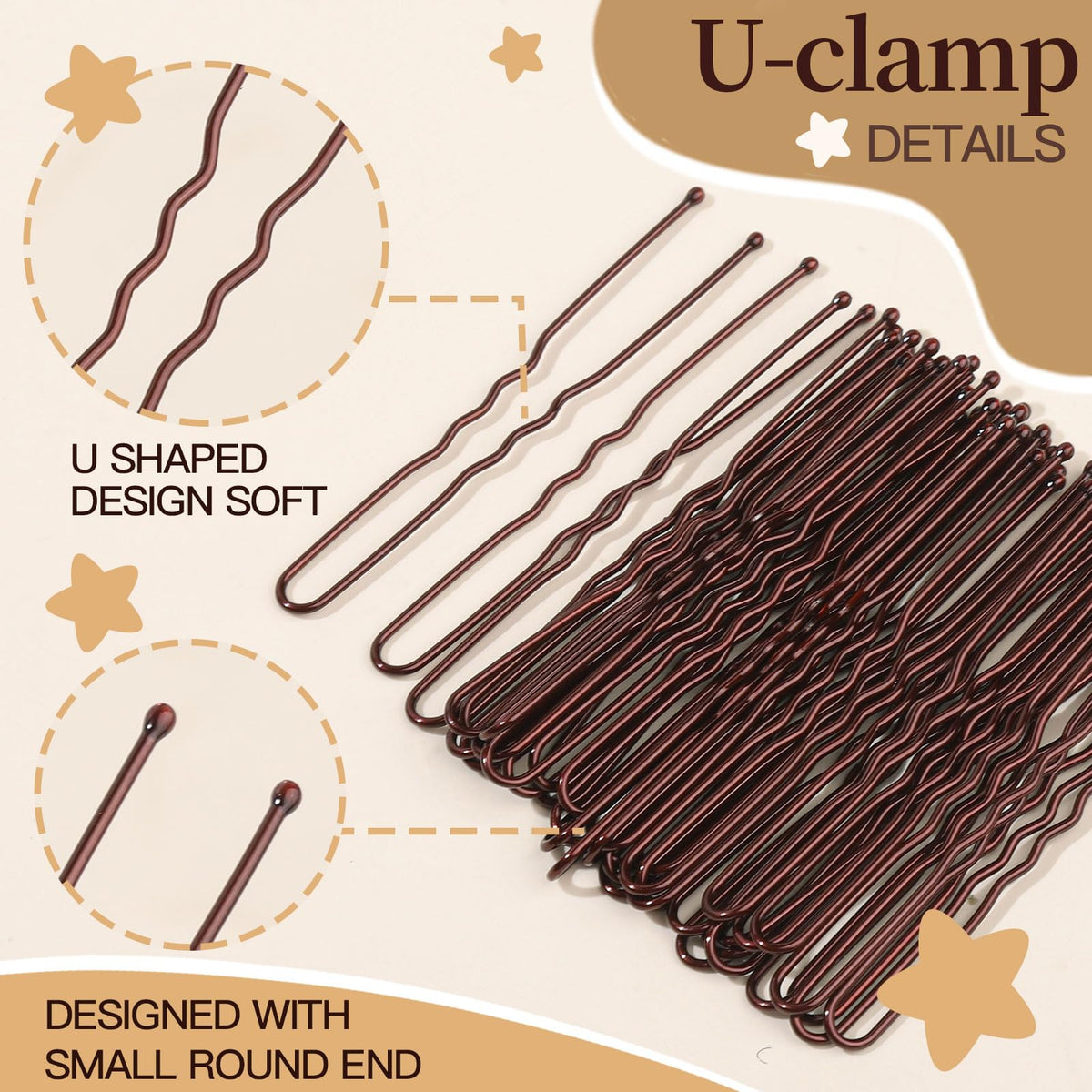 Fandamei hair net stretched to show 30cm size for small buns