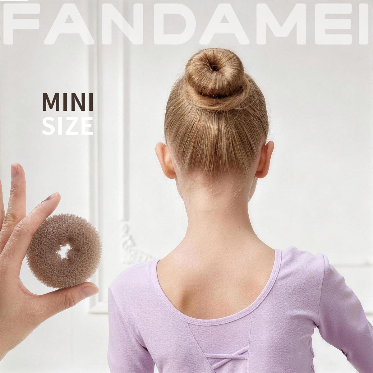 Fandamei fine mesh nets detail keeping flyaways smooth and discreet