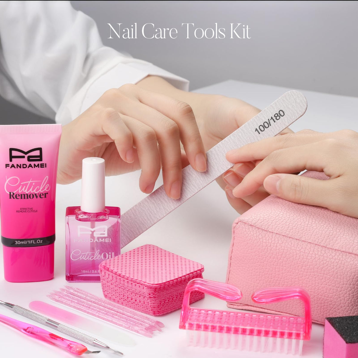 FANDAMEI kit next to a hand for size and practical, portable benefit