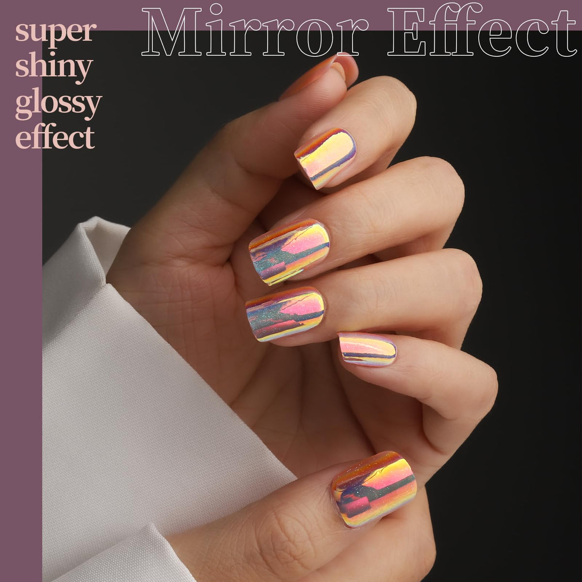 Fandamei size label inside nail demonstrating numbered sizing for an accurate fit