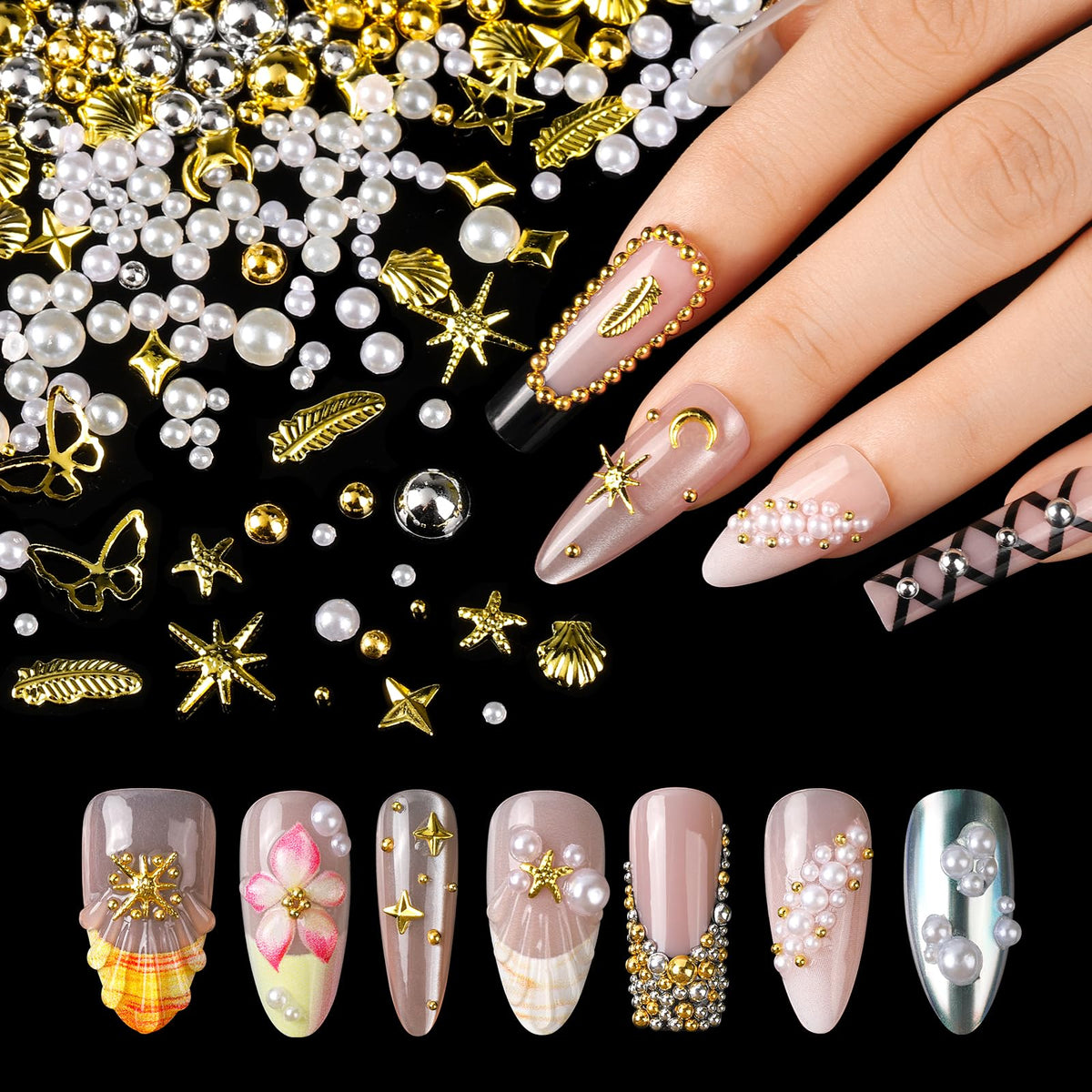 Fandamei wax pencil and tweezer placed beside gems for precise application