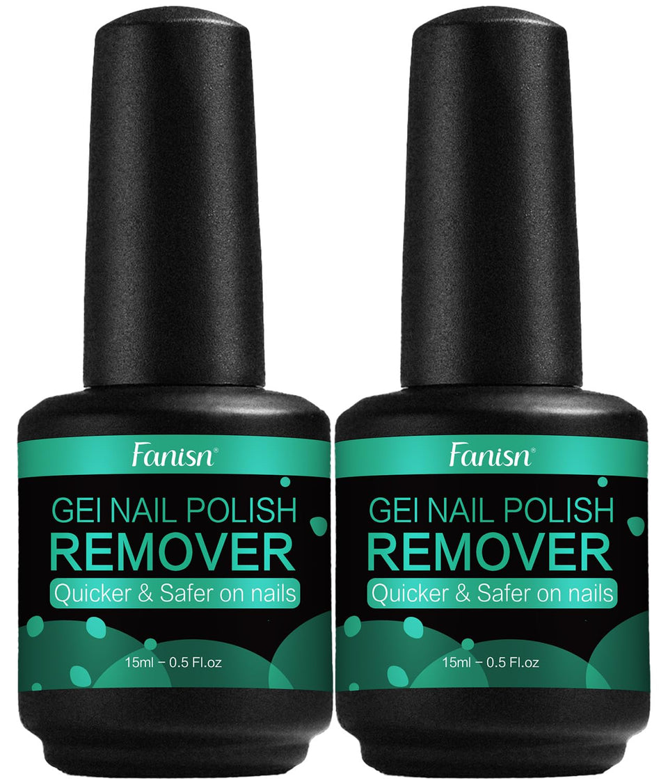 Fanisn front packaging showing two 15ml bottles and quick removal benefit