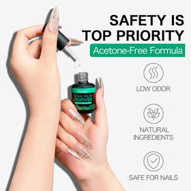 Fanisn in use removing gel polish in minutes for fast at-home results