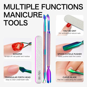 FANISN home manicure setting demonstrating easy, fast at-home gel removal