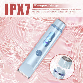 FANKRUAI trimmer placed beside bikini and sunglasses for travel-ready styling