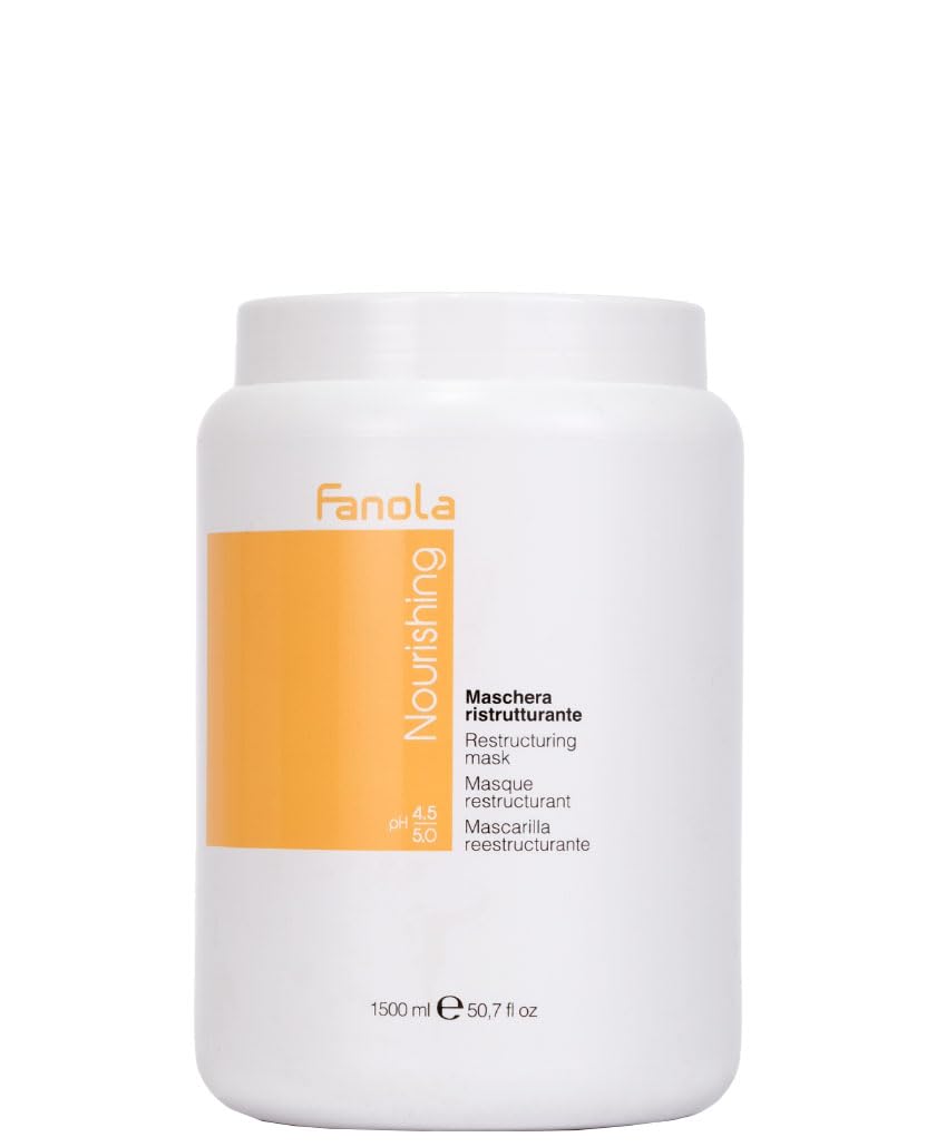 Fanola jar front packaging showing label and volume, highlights professional hydration