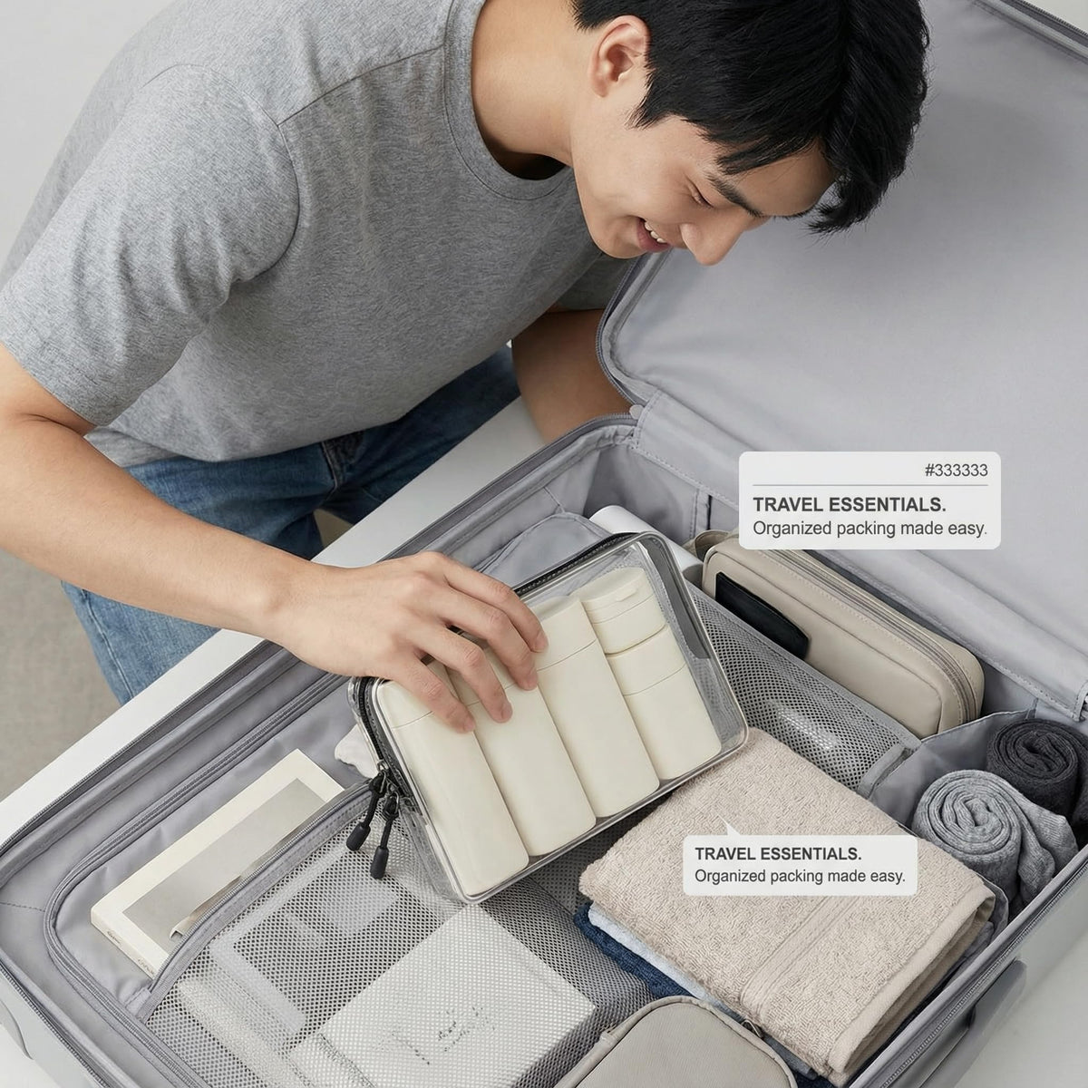 FANPOI flip-top cap locking detail for leak-resistant travel