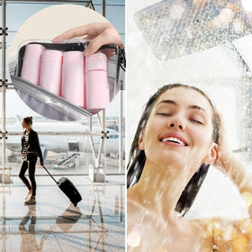 FANPOI bottle in hand pouring shampoo smoothly for effortless application