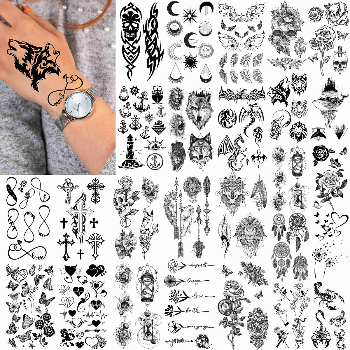 FANRUI lifestyle festival look with temporary tattoos adding flair