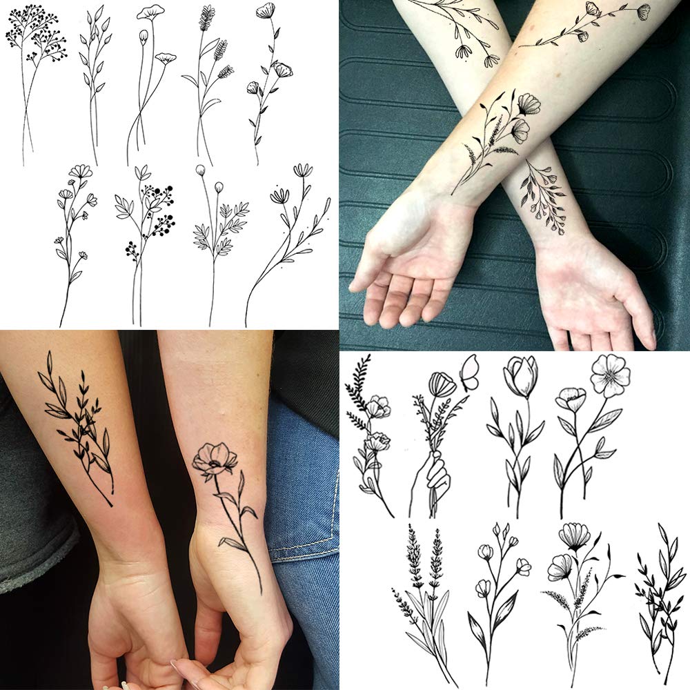 FANRUI floral tattoo on neck showing subtle decorative accent