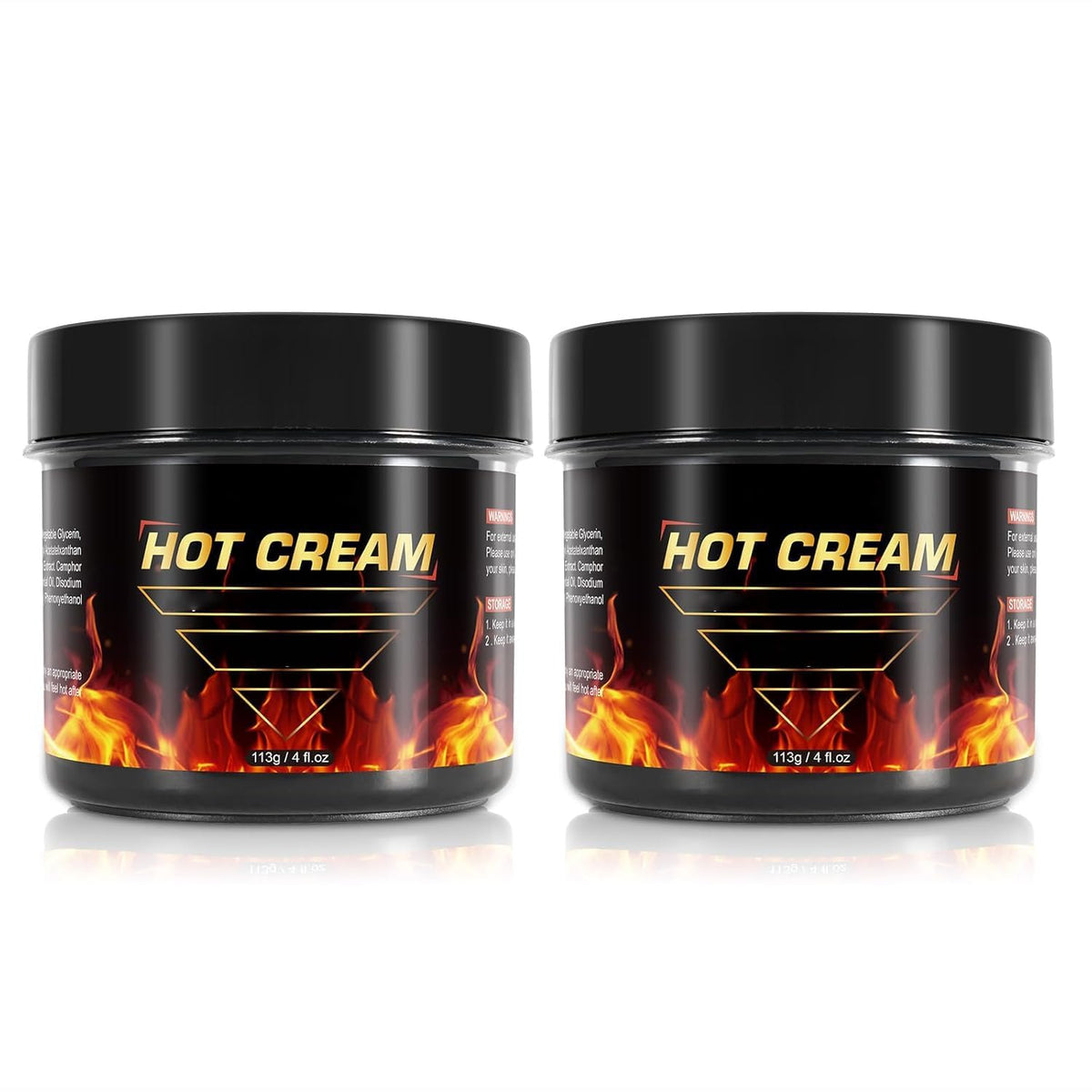 FANSHI front packaging showing two hot sweat cream tubes and benefits