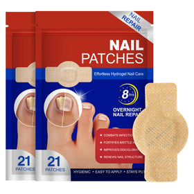 FANSHI front packaging showing 42 hydrogel nail patches and benefits