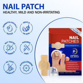 FANSHI hydrogel patch close-up texture showing breathable fabric and adhesive strength