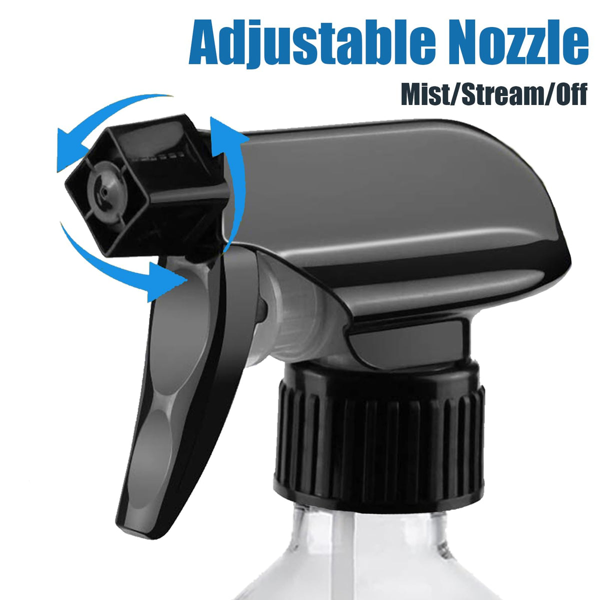 FANSTINOW nozzle close-up showing adjustable mist-to-stream setting for versatile use
