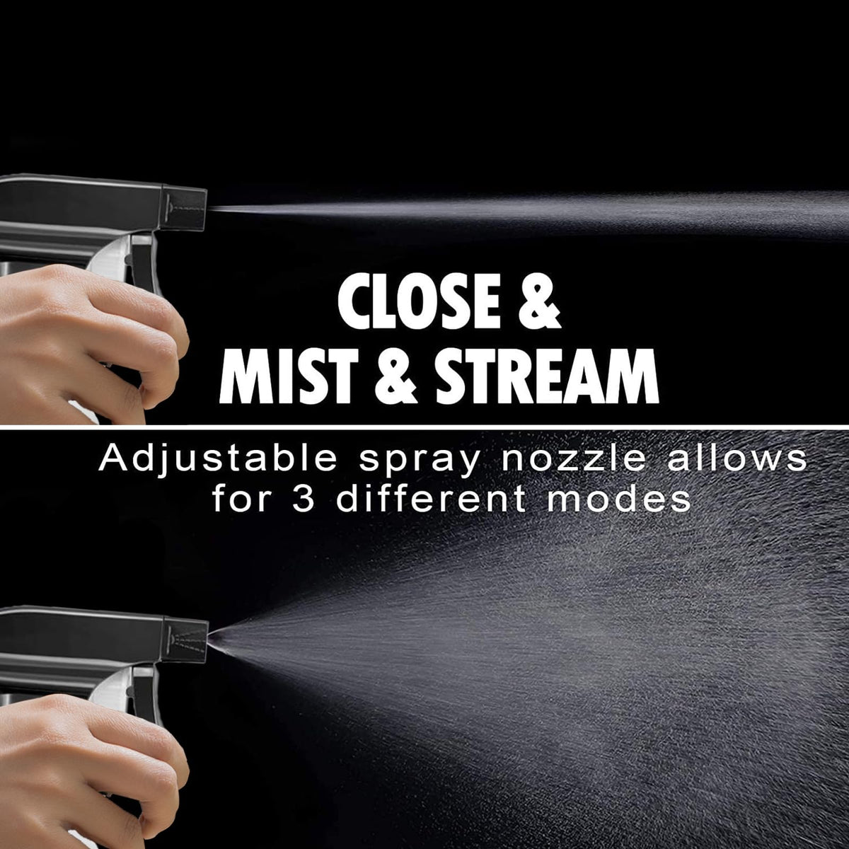 FANSTINOW spraying fine mist onto plant leaves for even hydration benefit