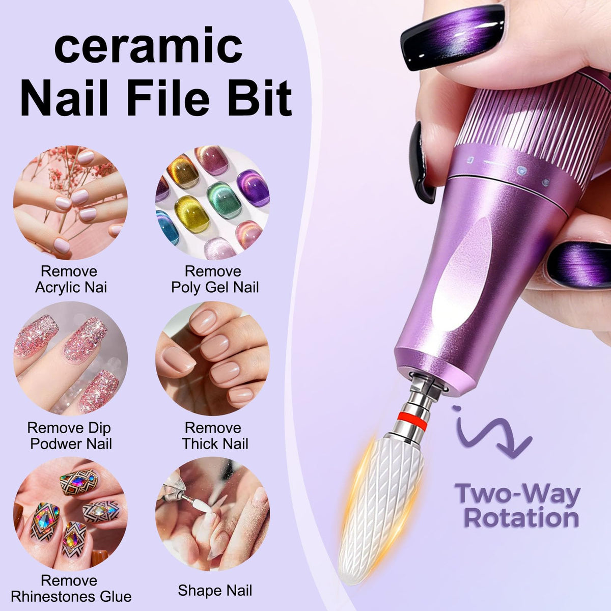 FANTEXY fine ceramic bit inside compact storage box for safe portability