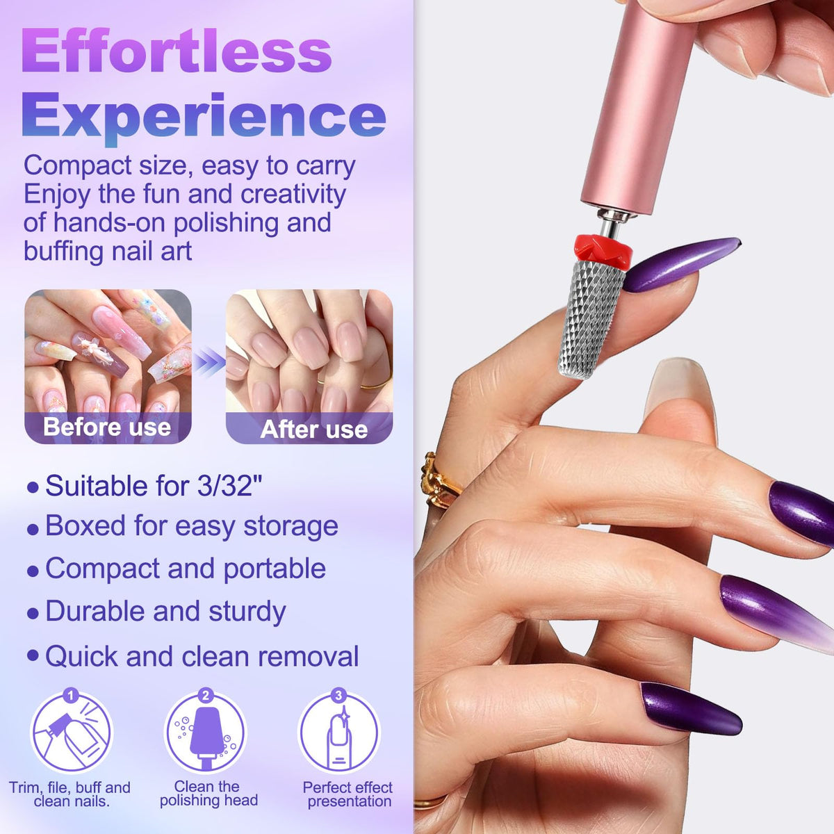 FANTEXY bit next to transparent dustproof case for easy cleaning and storage