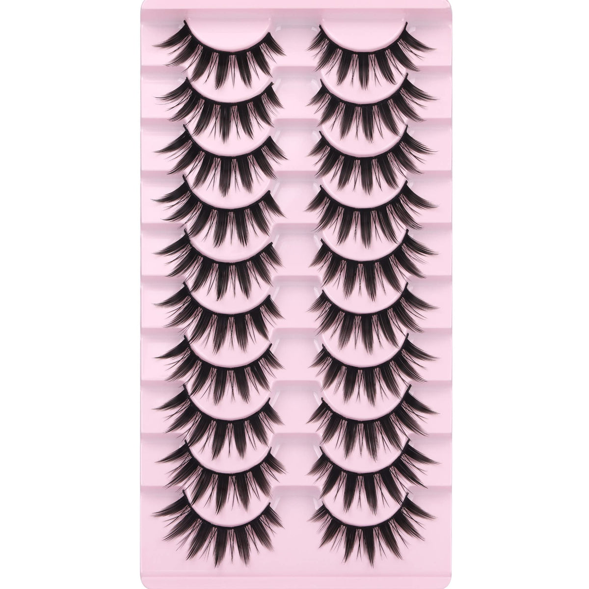 FANXITON lashes applied on model eye for enlarged anime eye benefit