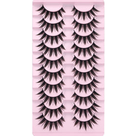 FANXITON lashes applied on model eye for enlarged anime eye benefit