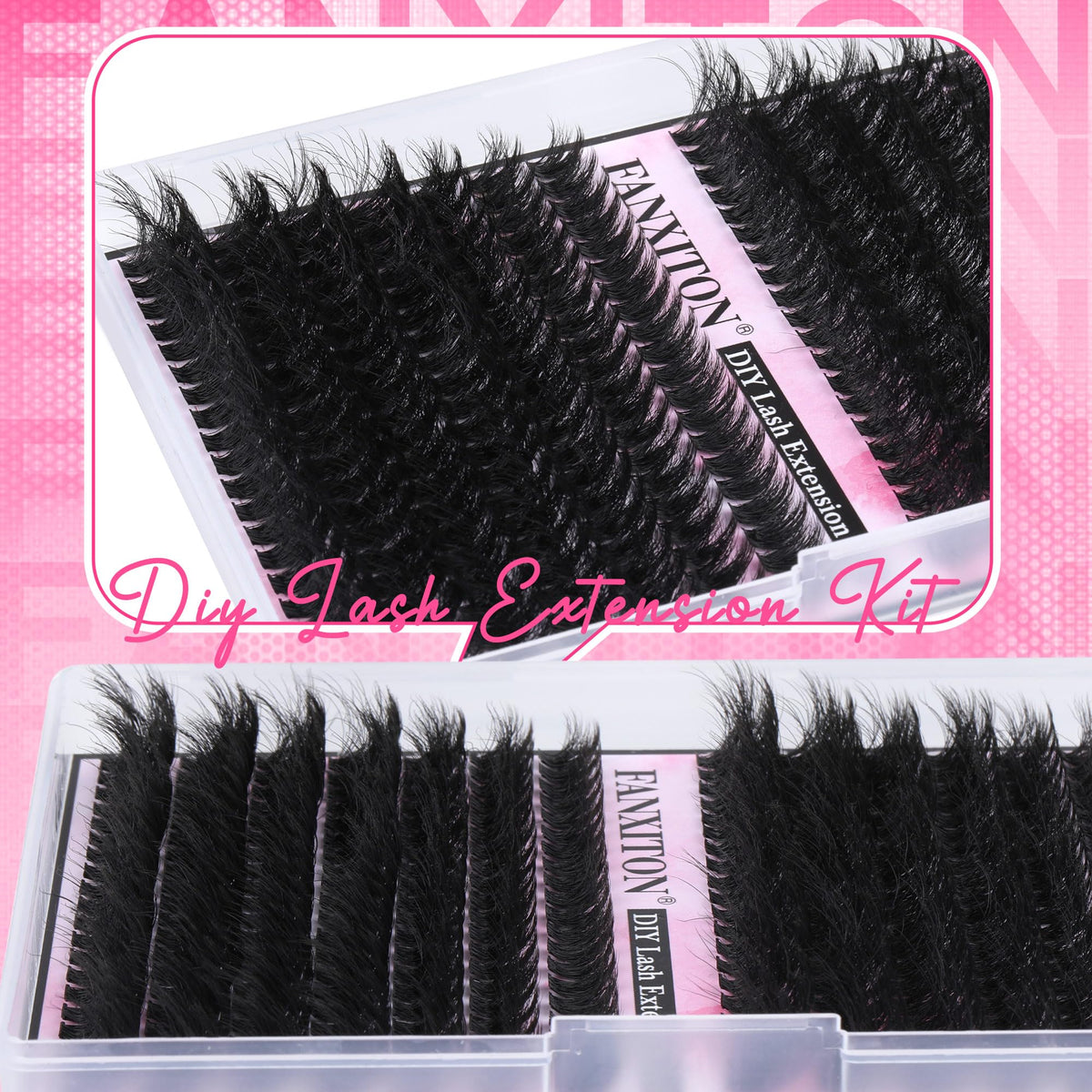 FANXITON application demo with tweezers placing clusters demonstrating simple at-home use benefit