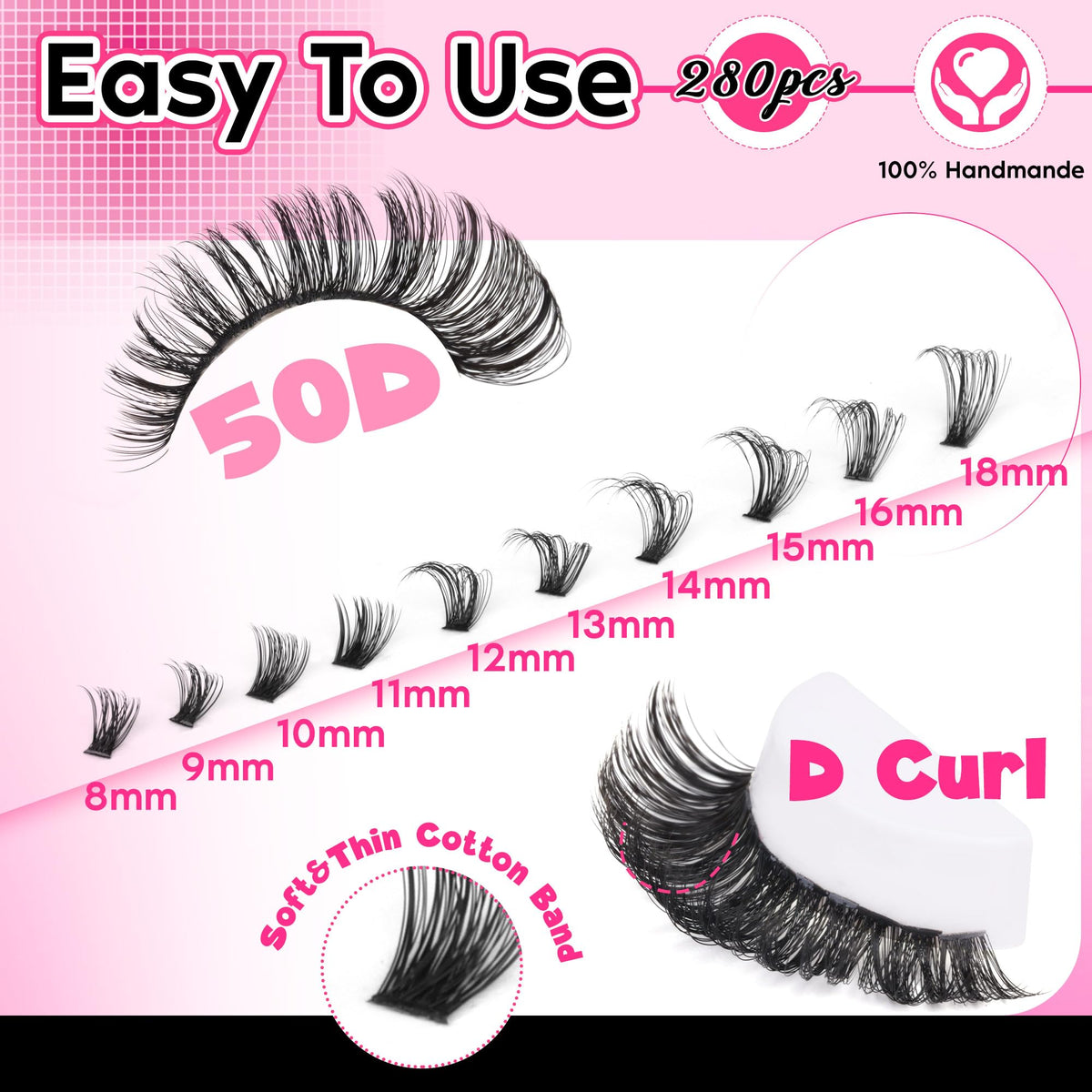 FANXITON close-up on cluster tips highlighting soft fibers for natural feel