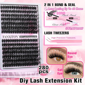 FANXITON mixed cluster lengths 10 to 18 mm laid out for customizable styling benefits versatility