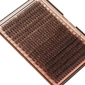 FANXITON clusters applied creating a subtle cat-eye that flatters light hair