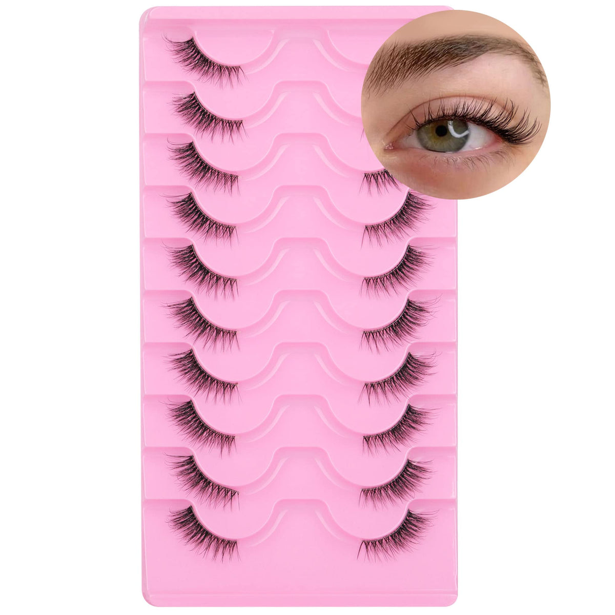 FANXITON front packaging showing 10 pairs and cat eye style for easy selection