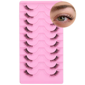 FANXITON front packaging showing 10 pairs and cat eye style for easy selection