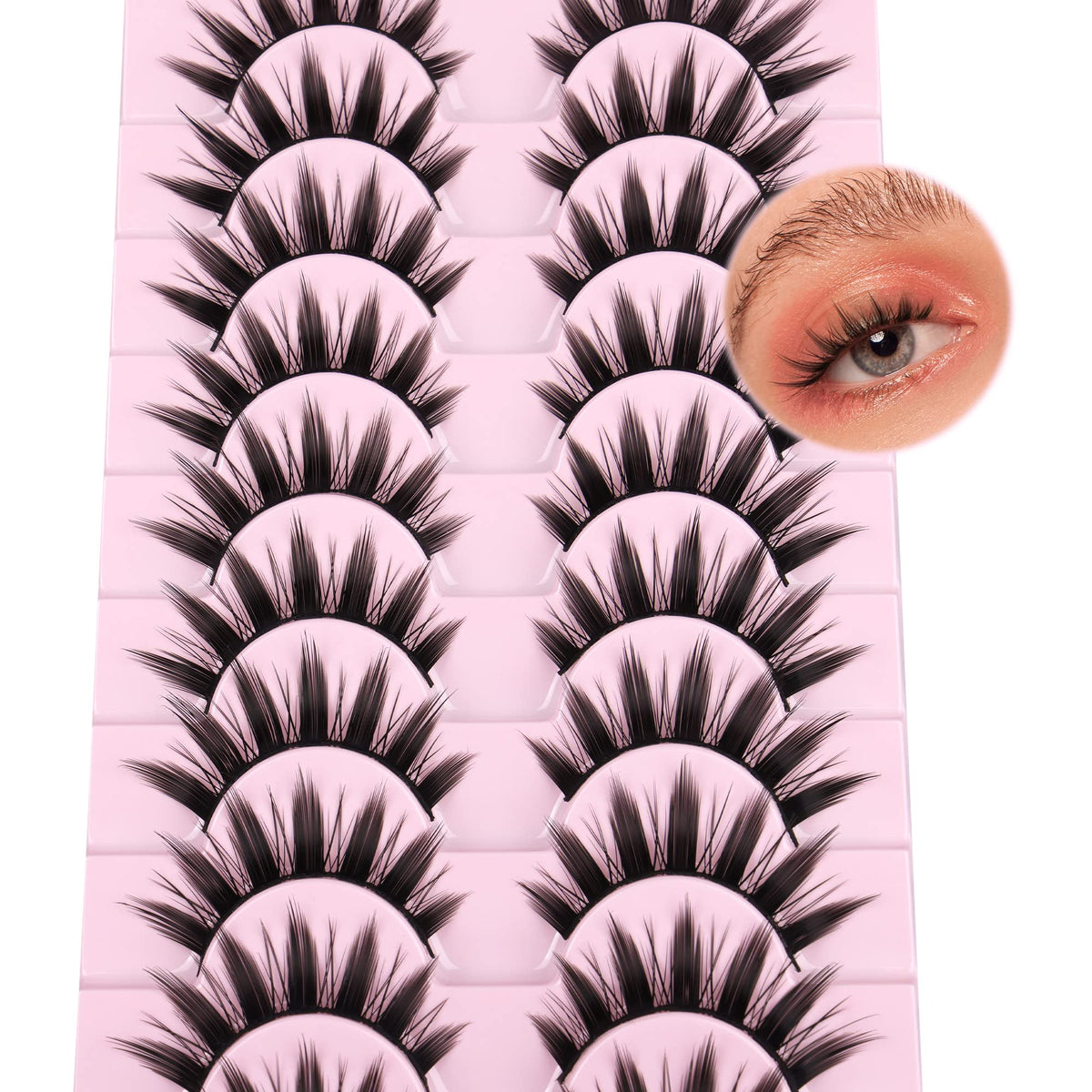 FANXITON lashes removed with tweezers showing easy handling benefit