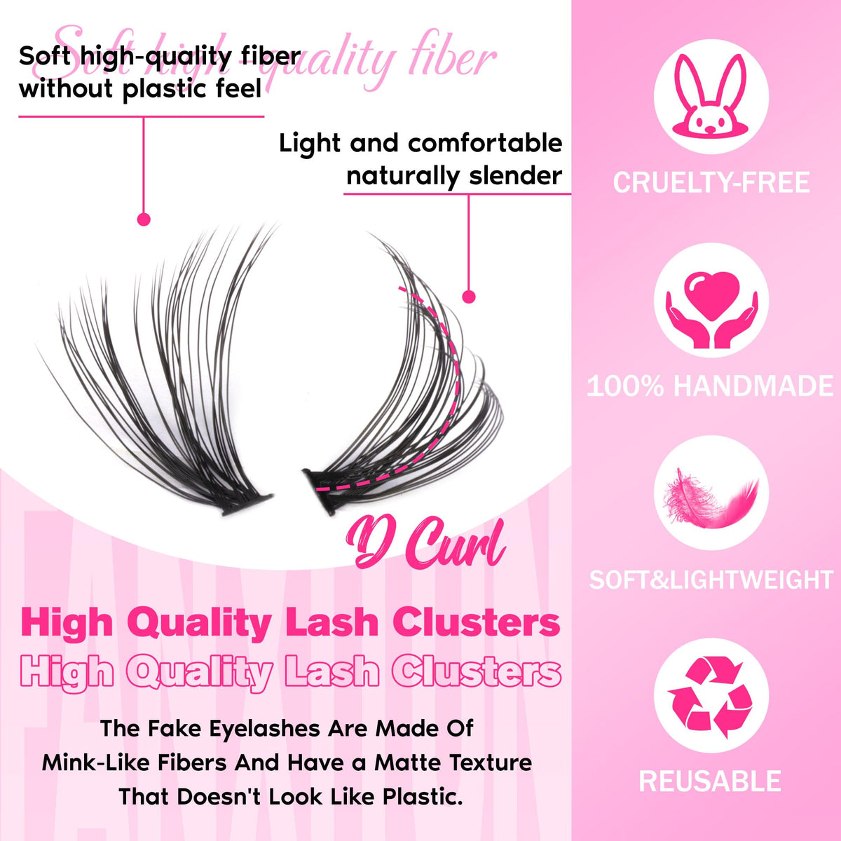 FANXITON display of eight lengths 9–16mm showing customizable cat-eye shaping