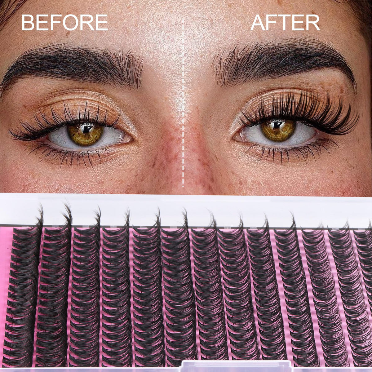FANXITON comparison of 8–16mm mixed lengths for tailored lash shape