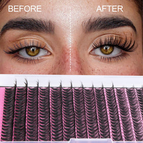 FANXITON comparison of 8–16mm mixed lengths for tailored lash shape