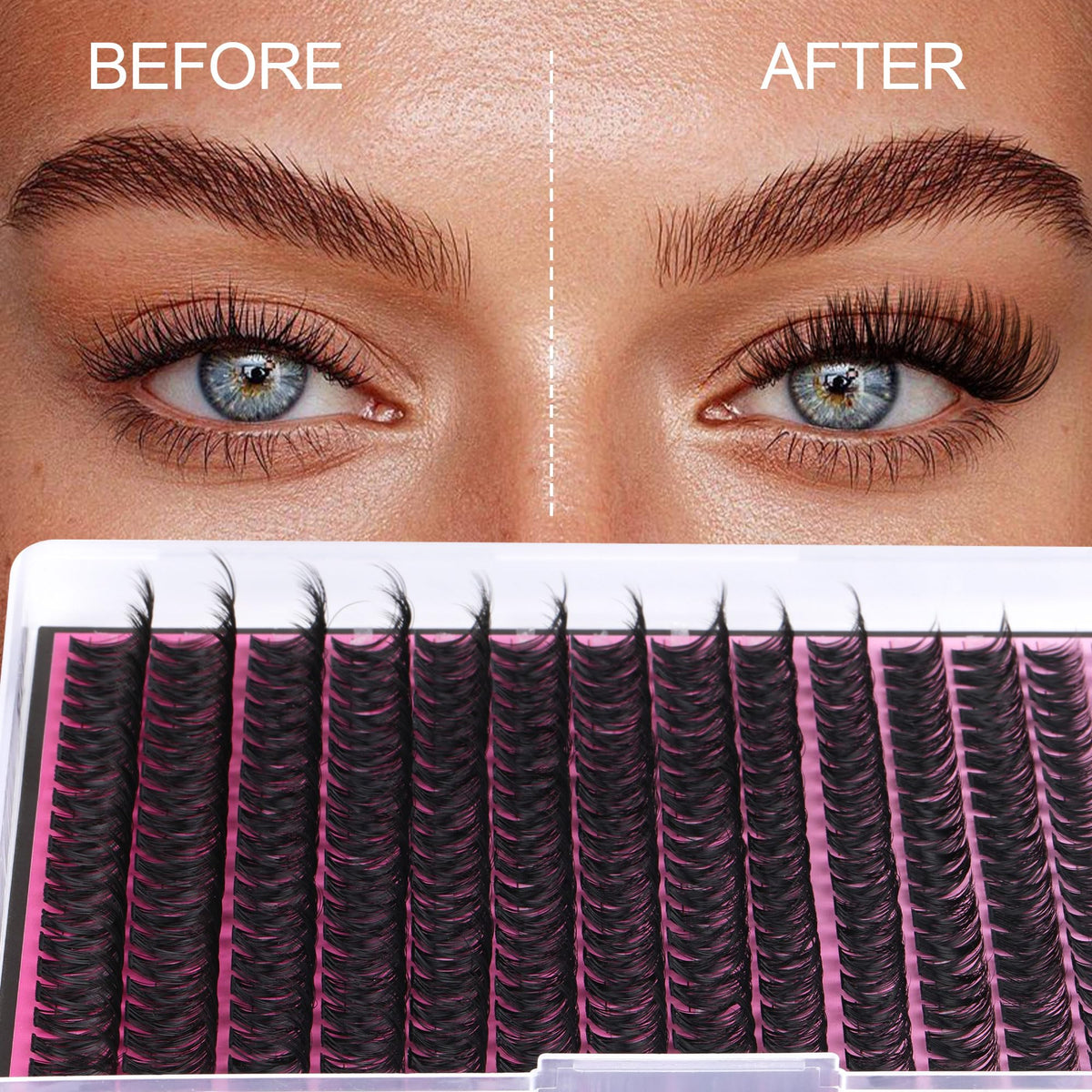 FANXITON layout of 8–18mm clusters illustrating length options for tailored looks