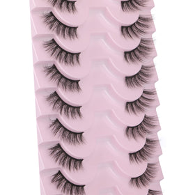 FANXITON open set display of ten half-pair lashes arranged for selection