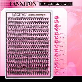 FANXITON kit with lash bond tweezers and sealant for complete application