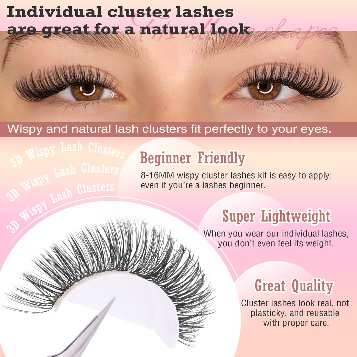 FANXITON precision tweezers detail for accurate lash cluster placement benefit