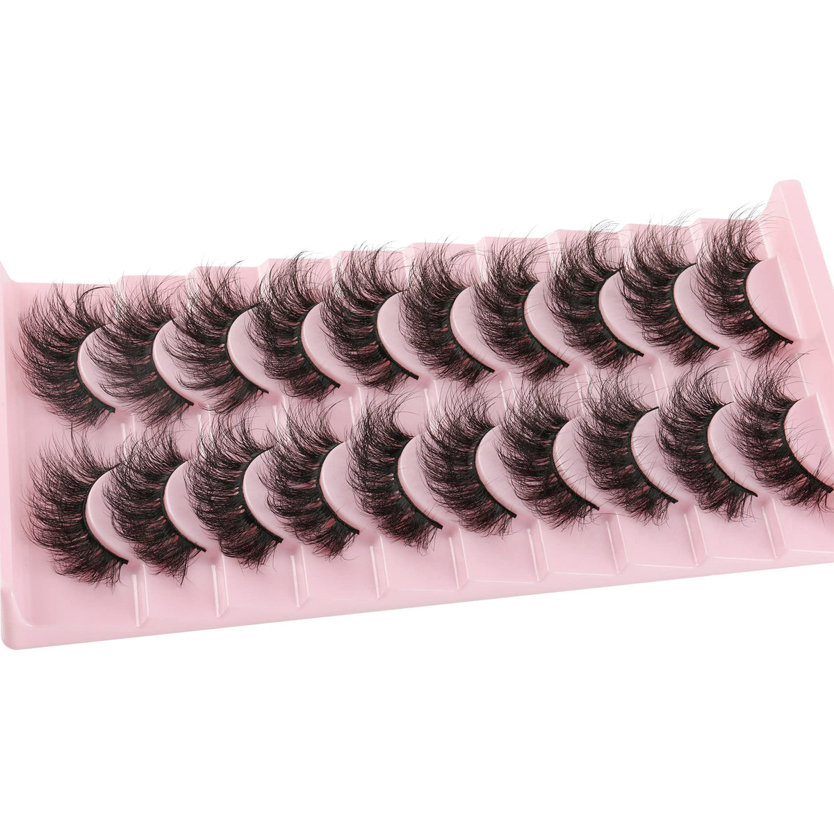 FANXITON lashes next to ruler showing 19mm length for noticeable lift