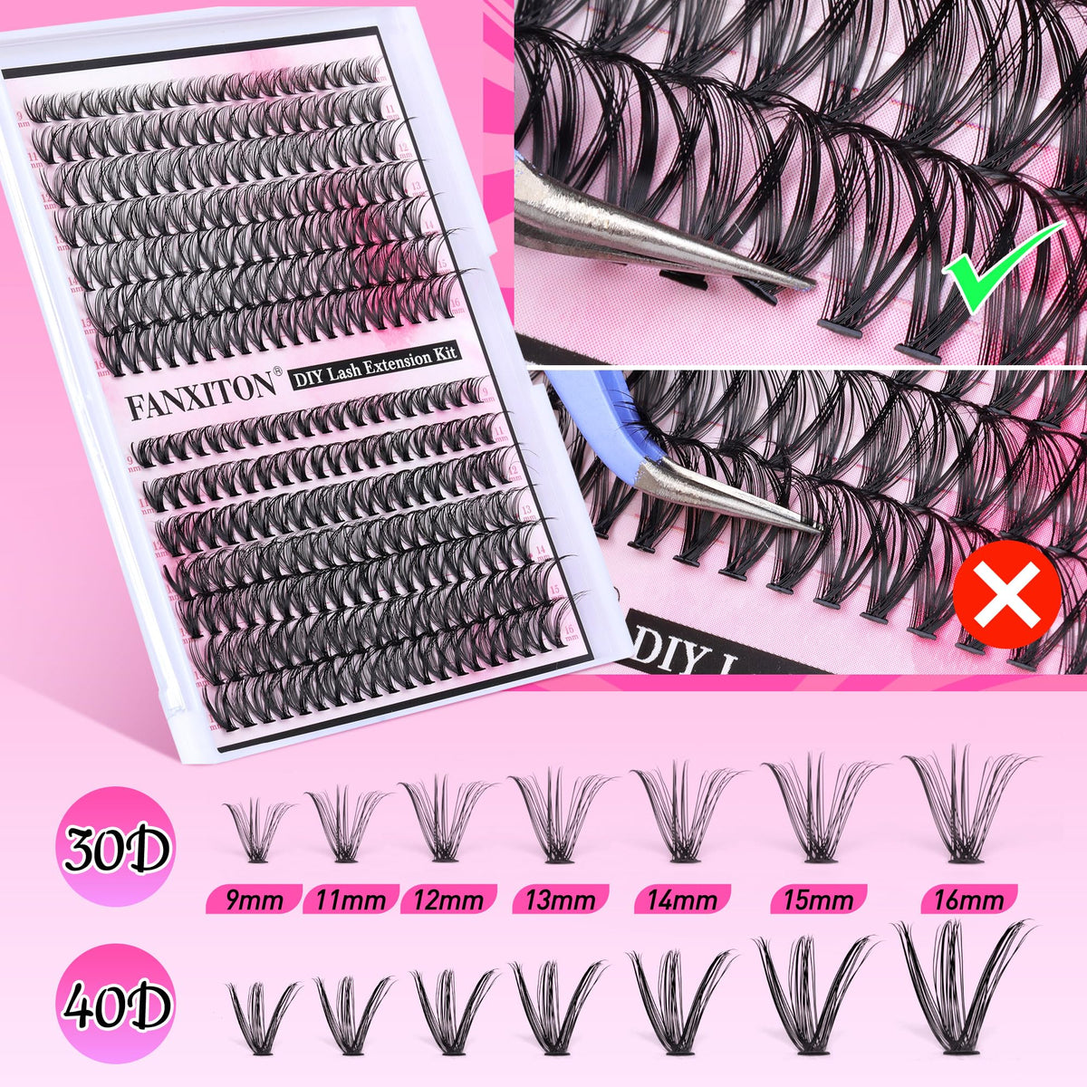 FANXITON lash seal and remover bottles reducing glue tackiness benefit