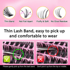 FANXITON worn on model’s eye showing cat-eye volume and lightweight comfort