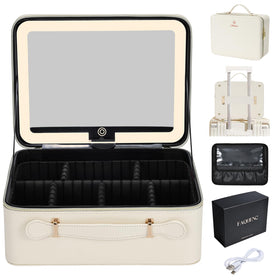 Faquenc front exterior leather case showing durable water-resistant finish and structure