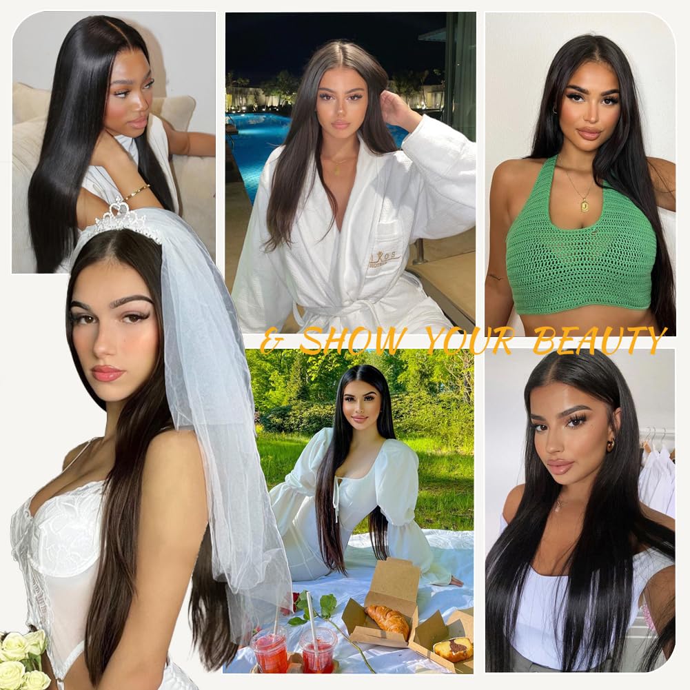 Farblick length and density comparison showing 20 inch 180% fullness benefit