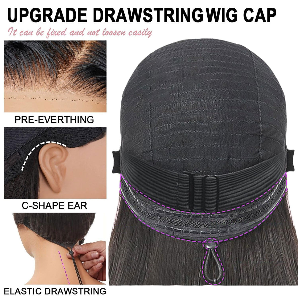 Farblick styled 20 inch straight wig on model showcasing ready-to-wear confidence benefit