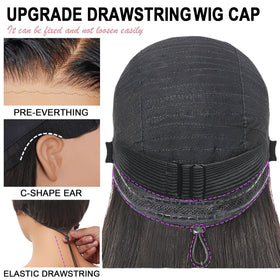 Farblick styled 20 inch straight wig on model showcasing ready-to-wear confidence benefit