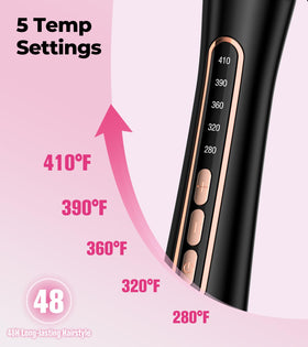 FARERY tourmaline ceramic barrel texture for even heat and frizz reduction