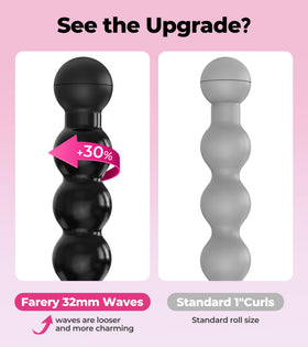 FARERY close-up of 32mm bubble barrel illustrating smooth, snag-free wrapping