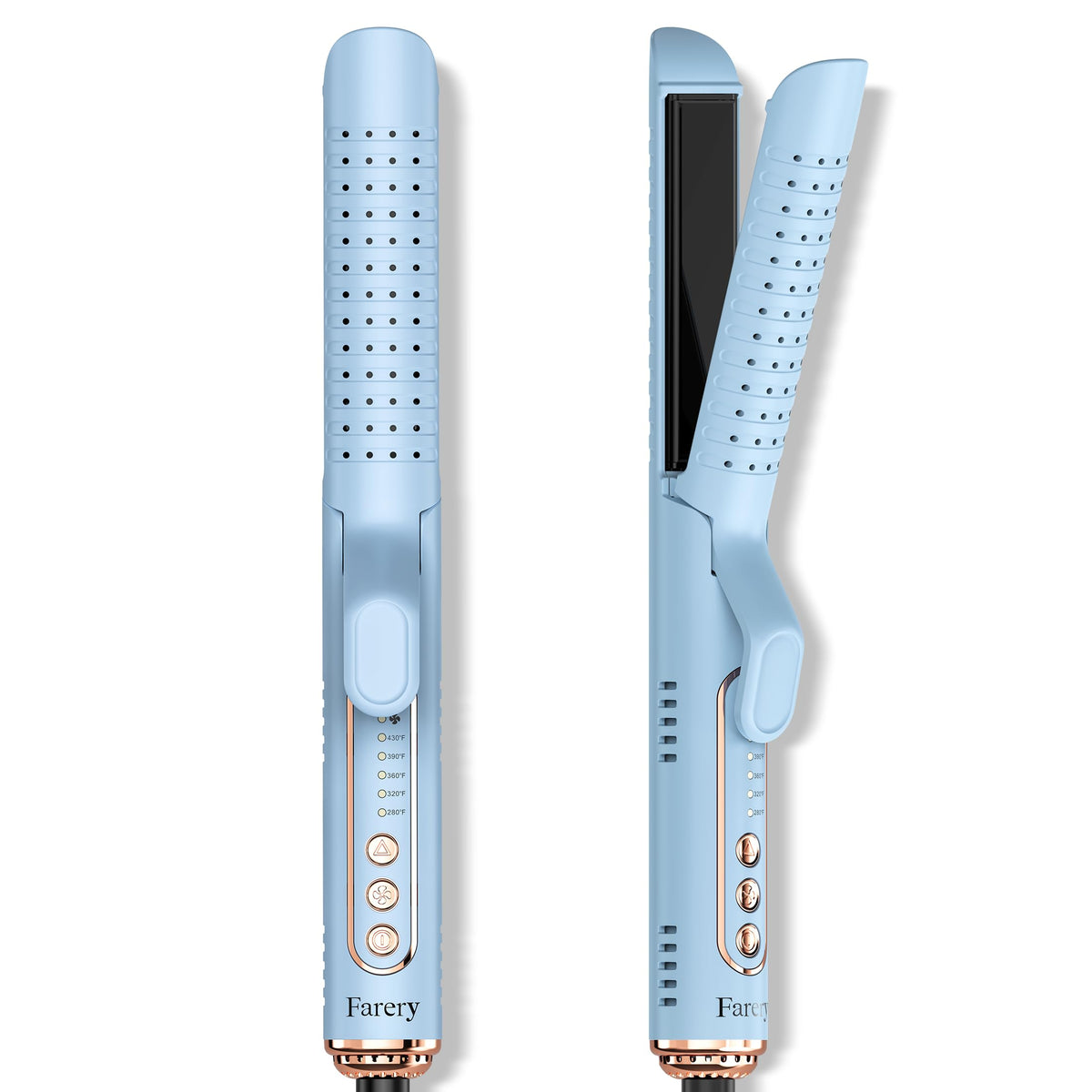 Farery Chill Set front view blue showing full tool and ergonomic handle, easy handling benefit