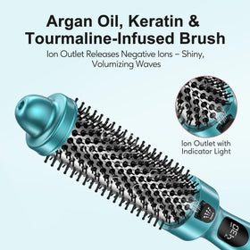 FARERY used on long hair creating large, bouncy curls with added volume