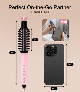 FARERY brush in hand styling short hair for quick salon-like touch-ups