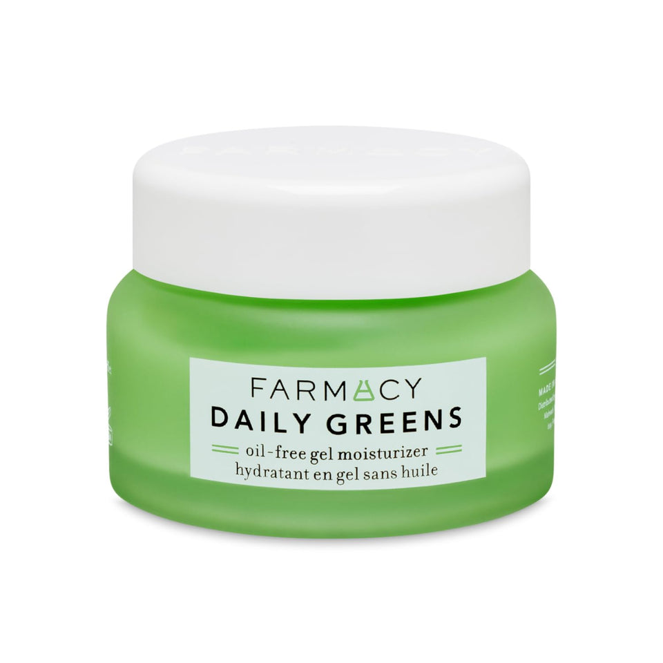 Farmacy Daily Greens front jar view showing clean packaging and hydration benefit